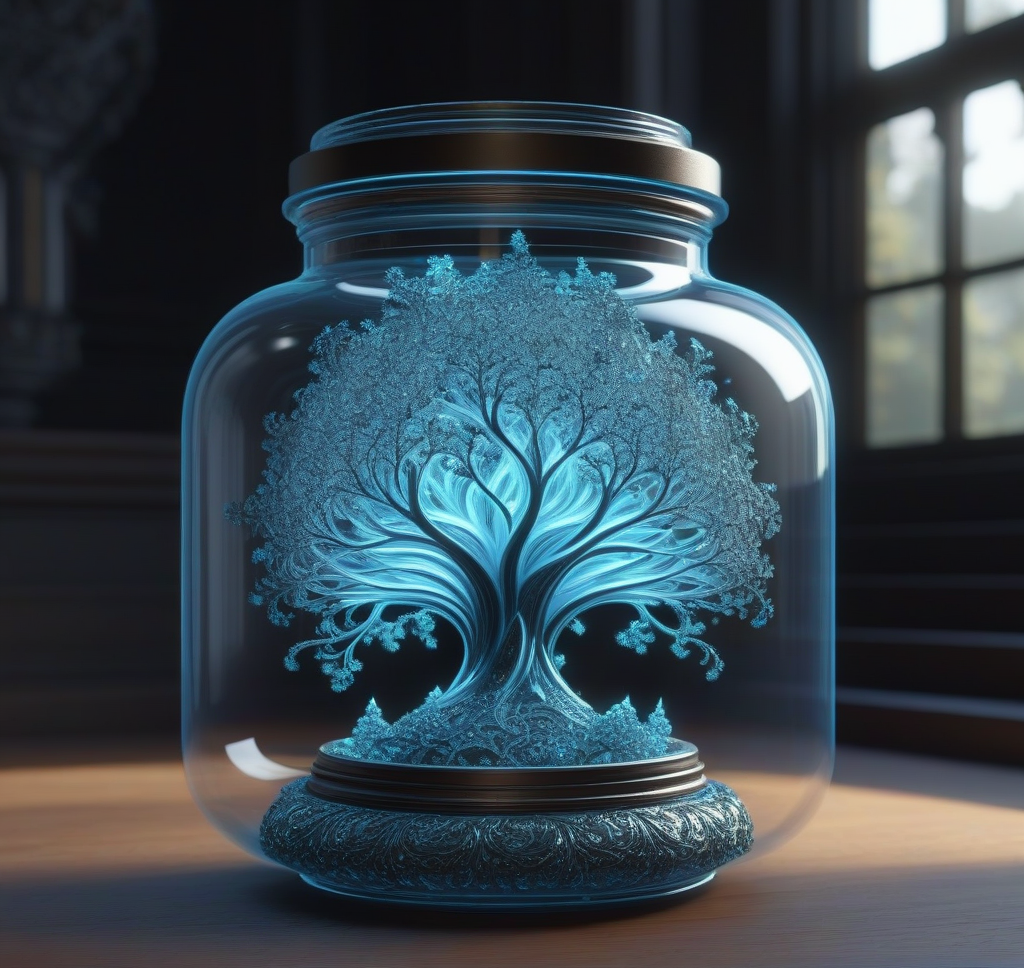 02180-168173305-5831-an intricate 3 d fractal in a glass jar, 8 k, unreal engine, mandelbulb 3 d, cinematic light,  glowing engines, magic realism, h.png